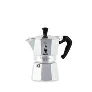 Cafetera Italiana Bialetti Moka Express - Aluminio, 3 Tazas, Inox, Negro