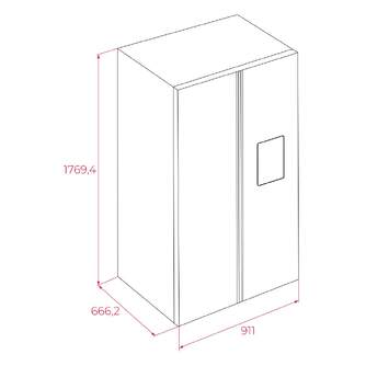 FRI. TEKA RLF74930WH 177x91x67 NF BCO DSP DISP