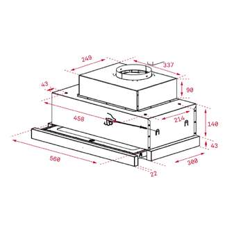 CAMP. TEKA CNL6815PLUS INOX 36840 60cm 730m3/h