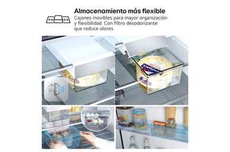 FRICOM. LG GBBS726CPY 203x60 375L INOX METALFRESH