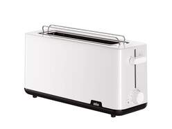 Tostadora Braun HT1110WH - 1 Ranura Larga, 1030 W, Blanco