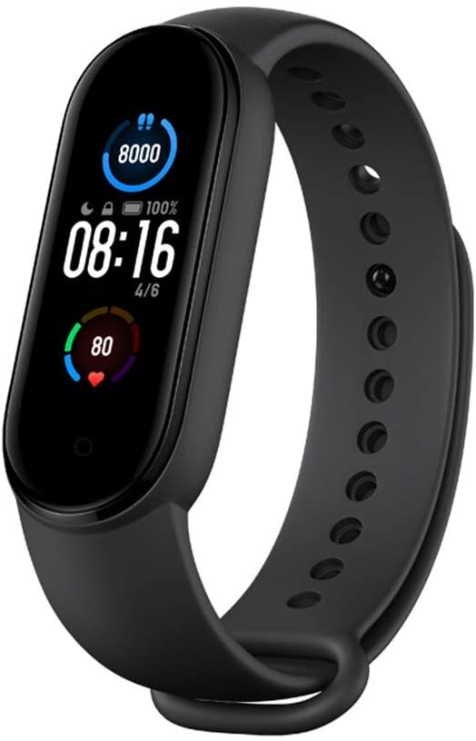 Pulsera Actividad Xiaomi mi band 5 negro amoled 1.1 11 modos deportivos bluetooth autonomía 14 hasta resistente al agua unisex adulto gran pantalla color 1.1”monitorea completamente tu ritmo el sueño y estado sensor frec.