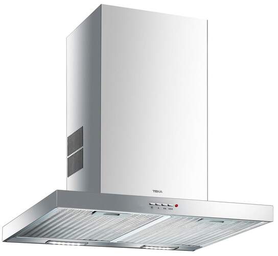 Campana Decorativa Teka DSJ 650 - 60 cm, 433m3/h, 3 velocidades, Doble Turbina, Inox