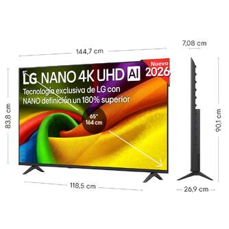 TV LG 65%%%quot; 65NU8E0B3LA UHD NANO A7 WEBOS26 HDR10PRO