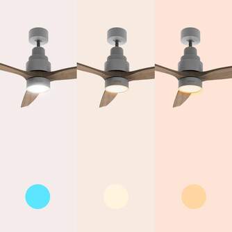 VENTILADOR TECHO CECOTEC 5300 WH%%%amp;WOD DC 132CM 5839