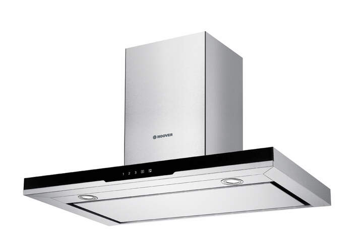 Campana Decorativa Hoover HDSV985B Vanity - Clase A, 90cm, 612m3/h, 3 Velocidades + Turbo,
