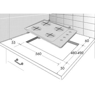 ENCIM. BEKO HISW63222SO 3F CRISTALGAS BUT