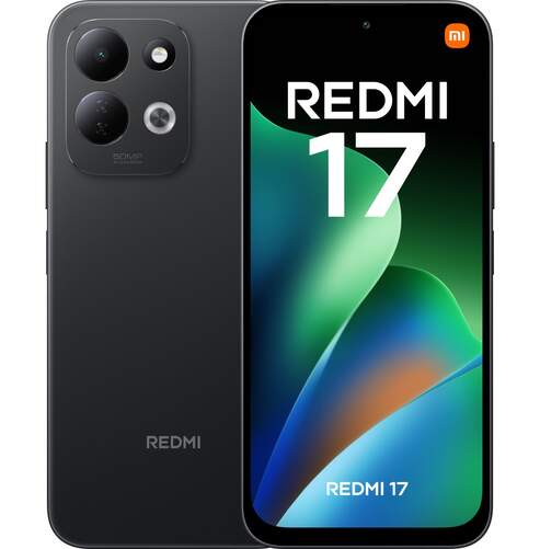 Xiaomi Redmi 17 4/256 GB Negro - Pantalla 6,9", Helio G91 Ultra, Doble C&aacute;mara 50+8 MP, 7500 mAh