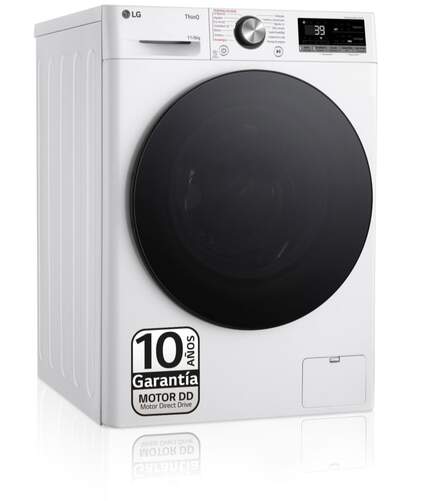 Lavasecadora LG F4DR7011AGW - 11/6 kg, 1400 rpm, Display, Blanca, Clase A-10%/D