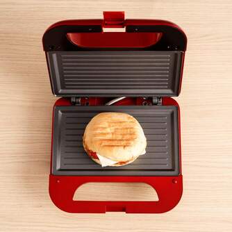 SANDWICH. SOLAC SD5058 PANINI ROJA