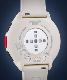 SMARTWATCH POLAR PACER WHI/WHI S-L