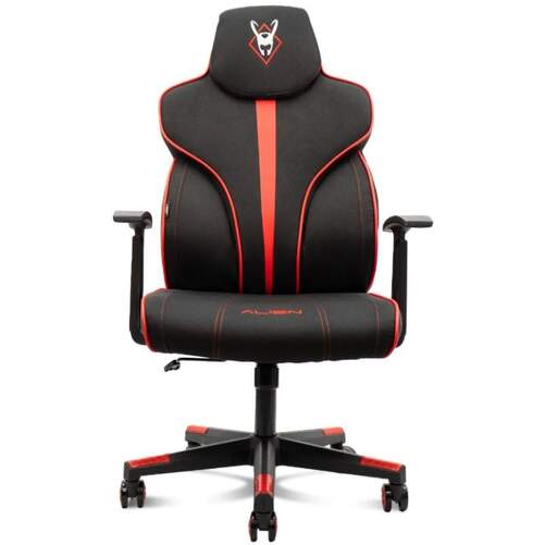 Silla Gaming Woxter Stinger Station Alien 2.0 - Polipiel con Bordados, Pist&oacute;n Clase 4, Negro, Rojo