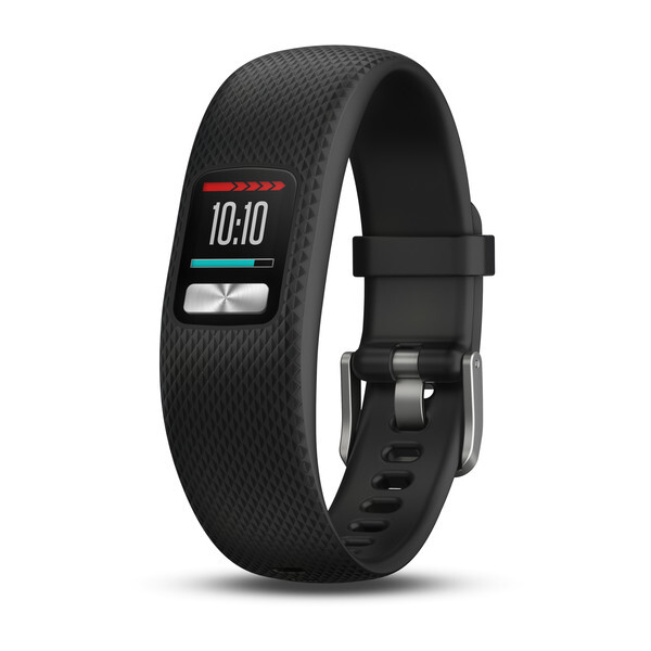 Pulsera Garmin 4 bluetooth hasta 1 año autonomía resistente al agua negro reloj deportivo wristband activity tracker 0.61 mip ml trueup move iq fitness rastreador unisex