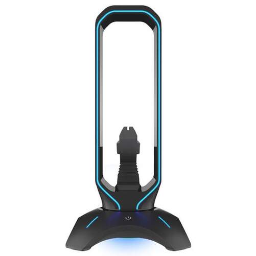 Soporte Genesis Vanad 500 - Para ratón y auriculares, brazo flexible, luz RGB