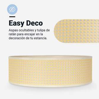 VENTILADOR TECHO U.BLUE JALOQUEWR 104CM DC LED PL