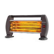 Estufa Infraroja Orbegozo BP0206 Cuarzo - 1200 W, 3 Potencias, Negro