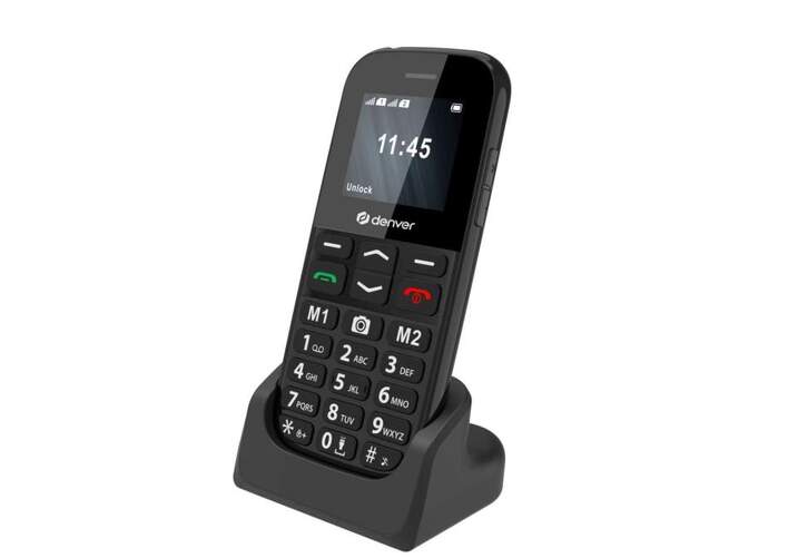 Tel&eacute;fono M&oacute;vil Denver BAS-18800L - 1,77", Red M&oacute;vil 4G, ranura para MicroSD, Bluetooth, 0,3 MP