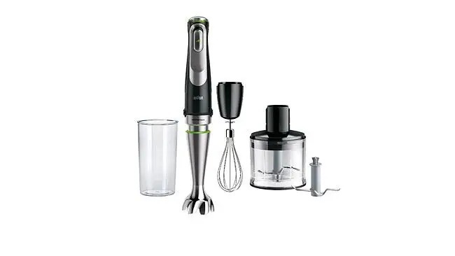 Batidora Braun MQ9135XI Actibe Blade - 1200 W, 0&#39;6 L, 3 Velocidades, Inox, Negro
