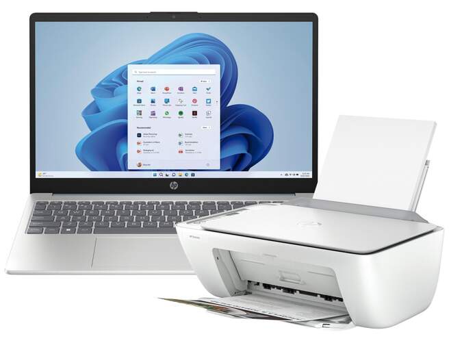 Pack Ordenador port&aacute;til HP FD0348NS + Impresora HP 2810 - 15,6", Intel i7, 16/512 GB, Windows 11