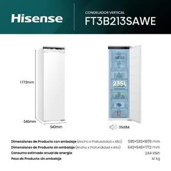 CONG.VER HISENSE FT3B213SAWE 1P 177x54x55 NF INTEG