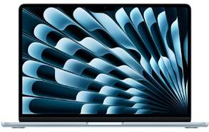 MacBook Air - 13" Full HD, Chip Apple M4, macOS Sequoia,16 GB RAM, SSD 256 GB, 53,8 Wh, Azul cielo