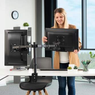 SOPORTE HAMA 00118491 PC MONITOR  13%%%quot;-32%%%quot; 2 BRAZOS