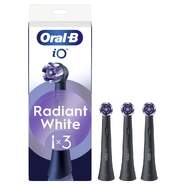 Accesorio Oral-B IO Radiant White - Cepillos, 3 Unidades, Negro