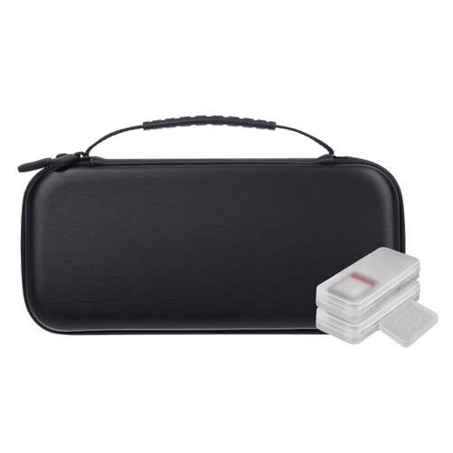 Estuche Nuwa Para Nintendo Switch - Negro, incluye 4 fundas para juegos