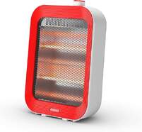 Infrarrojos Olimpia Quarzia Slim B - 800W, 2 Potencias, Anti-vuelco, Asa, Rojo