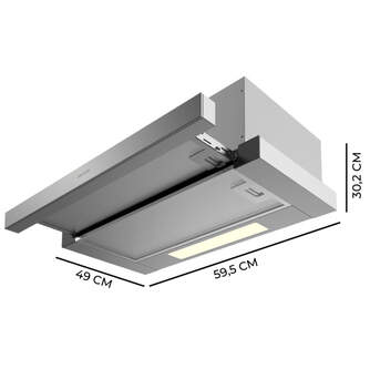 CAMP. CECOTEC BOLERO FLUX TLM603500 650m3h INOX