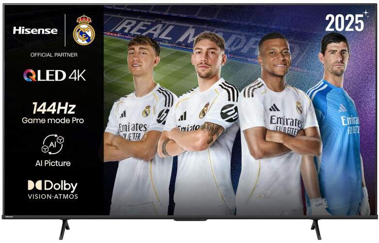 TV Hisense 65" QLED 65E7Q Pro - 4K Ultra HD, Smart TV, 144 Hz, 20 W RMS, HDR10+