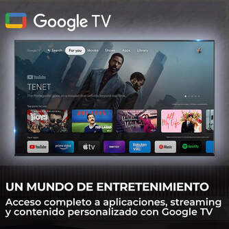 TV HAIER 100%%%quot; H100S90FUX UHD MINILED GOOGLETV 144H