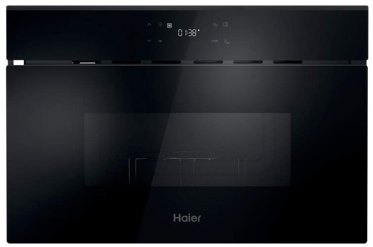 Microondas con grill integrable Haier H38SIDBF7XS - 24 litros, 750 W, control t&aacute;ctil, Negro