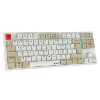TECLADO PHOENIX ROYAL TKL MECANICO GAMING BLANCO