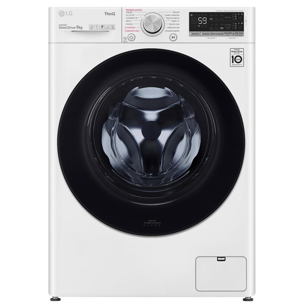 Lavadora Lg F4wv5509smw 9 kg 1400 rpm blanco clase 9kg autodos wifi ia 1400rpm 1.400