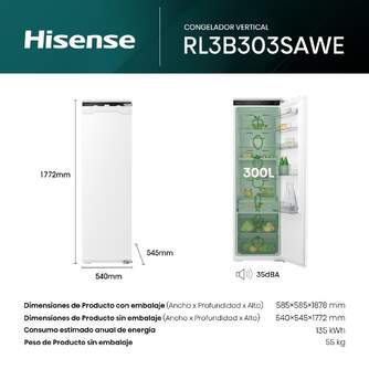 FRI. HISENSE RL3B303SAWE 1P 177x54x55 NF INT