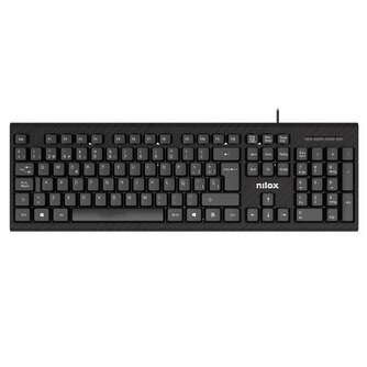TECLADO NILOX CON CABLE NEGRO