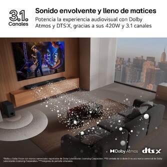 BARRASONIDO LG SG10TY 3.1 420W DOLBY ATMOS DTSX