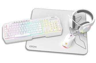 TECLADO RATON AURICULAR ALF. KROM KENTA GAMING BLA