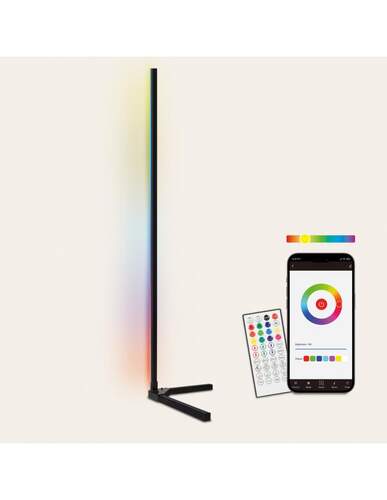 Lámpara Ksix BXLAMP04 SmartLED - 140cm, Alexa, Google, Siri, Colores RGB, Bluetooth + WiFi