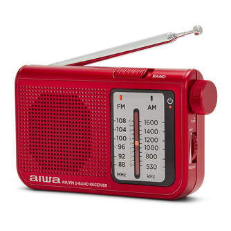 RADIO PORTATIL AIWA RS55RD AM/FM ALTAVOZ ROJO