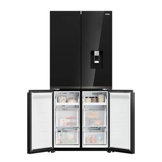 FRI. HAIER HCKR7819DWGB 190x83 4P NF CRISTAL NEGRO