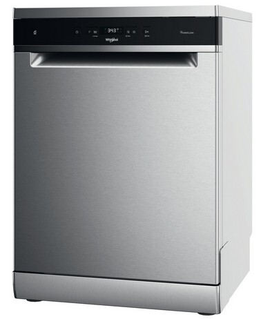 Lavavajillas Whirlpool WFC3C33PFX - Clase D, 60cm, 3ª Bandeja, 14 Servicios, 8 Programas, Inox