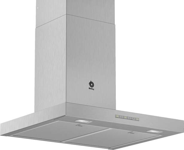 Campana Decorativa Balay 3BC067EX - 60cm, Extracción máx 762m3/h, 4 Potencias, Acero Inoxidable