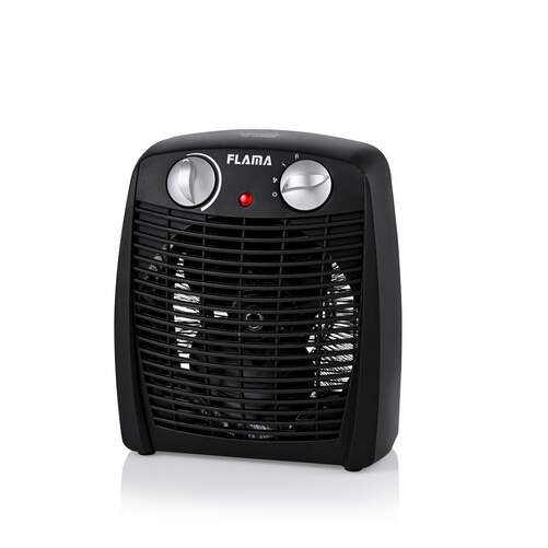 Calefactor Flama 2308FL - 2000 W, 2 Potencias, 3 Funciones, Negro