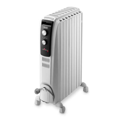 Radiador Aceite Delonghi Dragon TRD40820 - 2000W, 8 Elementos, Termostato Seguridad