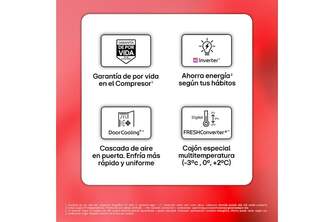 FRICOM. LG GBBS514AMB 18x60 INOX METALFRESH