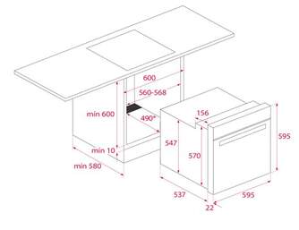 HORNO TEKA HBE490MEBK NEGRO 111280001 POLIVALENTE