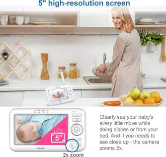 VIGILA BEBES VTECH VM5463 5%%%quot; CAMARA MOTOR