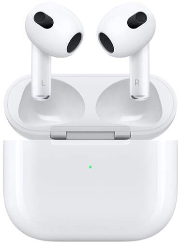 AirPods (3 Gen.) Blancos - Autonomía 30h, IPX4, Bluetooth 5.0, Chip H1, Micro, Acelerómetro